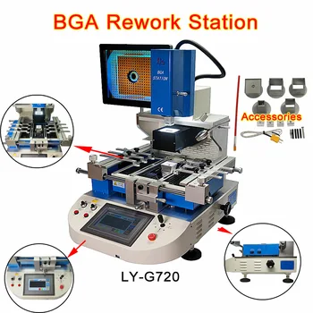 LY G720 Pusiau automatinis lygiavimas BGA perdirbimo stotis Taikomas lustas nuo 1 * 1 mm iki 80 * 80 mm su 
