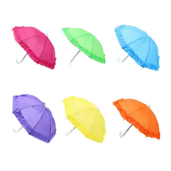Lėlių namelio miniatiūrinis skėtis, mini lietingas skėtis, fotografijos rekvizitai, mieli skėčiai