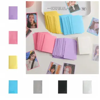 Macaro Color 10vnt/pack Kpop Toploader Card Card Bag Photocard Sleeves Idol Photo Cards Protective Storage Bag