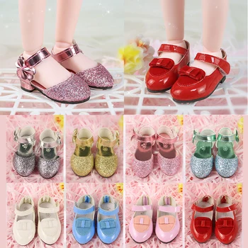 Mada PU odiniai batai mergaitėms Lėlių batai lėlėms 5cm pėdos 1/6 Bjd lėlės aksesuarai Vaikų žaislai mergaitėms
