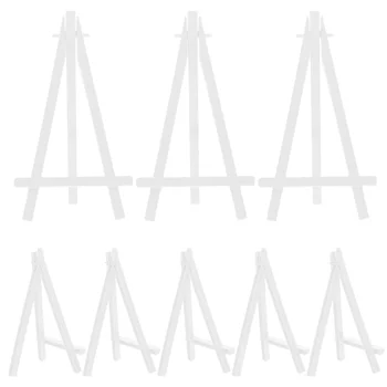 Medinis mini molbertas Rėmo trikampis Vestuvių stalo numeris Kortelės stovas Nuotraukų ekranas Laikiklis Vaikų tapyba Amatų dailininko reikmenys