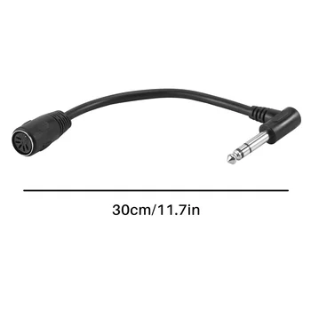 MIDI CABLE,5-Pin Din Female to Monoprice 6.35mm (1/4 colio) vyriškas TRS stereofoninio garso prailginimo kabelis