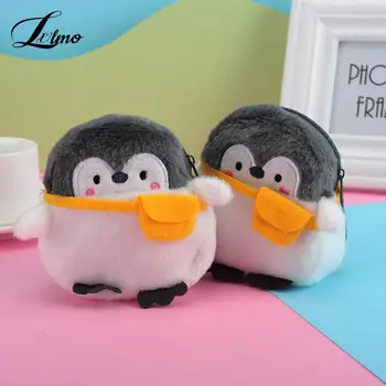 Mielas pingvinas Vištiena Pliušinė mini piniginė Minkšta teigiama energija Pingvinas Pliušinė moneta Piniginė Merginos Įsimylėjėliai Valentino dovanos