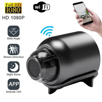 Mini 1080P kamera Wifi IP kameros apsauga Naktinio matymo judesio aptikimo stebėjimo kameros DV įrašymas namams