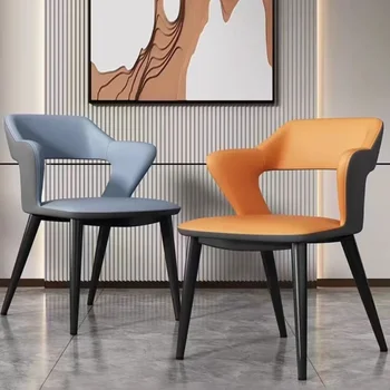 Modernios prabangios valgomojo kėdės Minimalistiniai buitiniai valgomojo stalai Šiaurietiškos kėdės Itališki Juegos de Comedor svetainės baldai