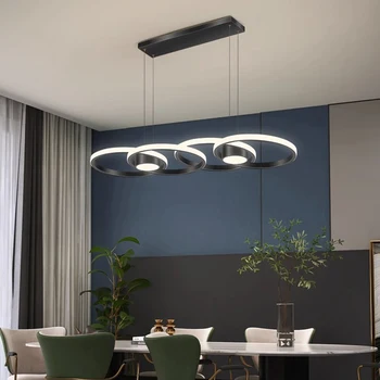 Modernus pietinis valgomasis Pakabinami žibintai patalpų apšvietimas Lubų lempa pakabinama šviesa LED šviestuvas dekoratyvinis patalpų apšvietimas