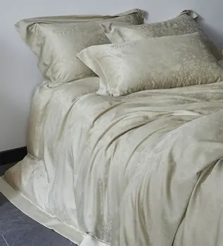 Modernus vientisų gėlių lapų geometrinis patalynės komplektas, pilnas karalienės karaliaus elegantiškas žakardo namų tekstilinės lovos paklodės pagalvės užvalkalas antklodės užvalkalas