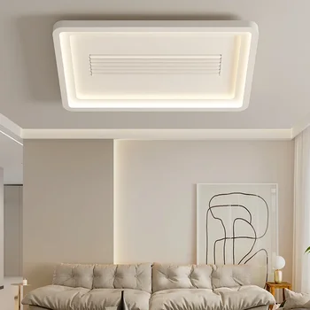 Modernūs ventiliatoriai be ašmenų LED lubų šviestuvas Šiaurės šalių minimalizmas Namai Išmanioji svetainės apdaila Miegamojo lubų šviestuvai