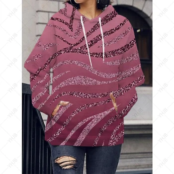 Moterų grafiniai džemperiai su gobtuvais 2023 m. Nauja rudens mada Harajuku džemperiai ilgomis rankovėmis su gobtuvu Moteriškas vintažinis laisvalaikio laisvas džemperis su gobtuvu
