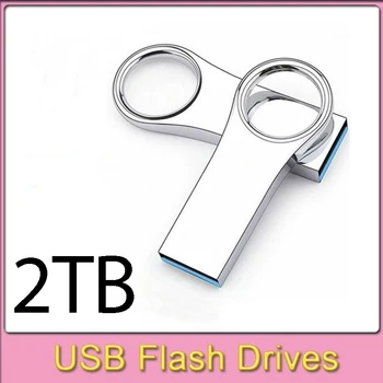 NAUJA USB atmintinė 2TB rašiklio įrenginys pendrive флешка 2TB metal u disk memoria cel usb stick dovana telefonui /PC/Car/TV nemokamas logotipas