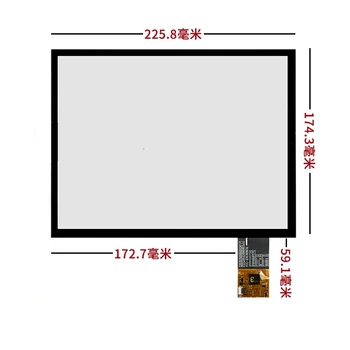 Naujas 10.4 COLIŲ 225.8 mm * 173.4 mm jutiklinis ekranas G104S1-L01 G104AGE-L02 Talpinis ranka rašytas jutiklinio skydelio ekrano skaitmeninimo įrenginys