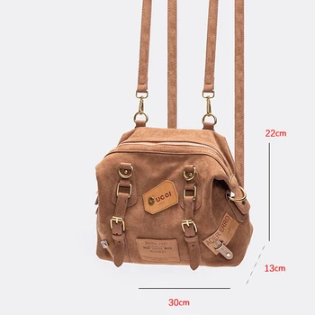 Naujasis Europos ir Amerikos moterų vieno peties krepšys Retro matinės odos etiketė Ruda vieno peties krepšys Creative Casual Simple Bac