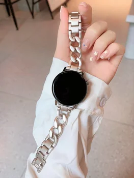 Nerūdijančio plieno dirželis Samsung Galaxy Watch 6/5/4/3 40 44 42 46 43 47mm klasikinė metalinė apyrankė, skirta Huawei Watch GT3 GT4 band