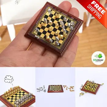 Nešiojamas mini šachmatų rinkinys mažas mažytis kišeninis šachmatų miniatiūrinis šachmatų lentos stalo žaidimas TECH