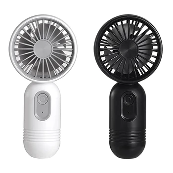 Nešiojami ventiliatoriai Rankiniai ventiliatoriai Mini ventiliatoriai USB įkraunamas asmeninis ventiliatorius kelionėms / stovyklavimui / laukui / namams / biurui 2PCS