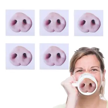 Novelty Cartoon Pig Nose Decals For Wall Cute Gag Gifts For Boys Girls Kids For Luggage Bike Bumper Coffee Cup Lipdukai Nauja