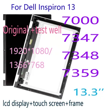 Original 13.3'' FHD HD LCD Skirta Dell Inspiron 13 7000 7347 7348 7359 P57G LCD ekranas Jutiklinio ekrano surinkimas LTN133HL03-201
