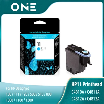 Original New HP11 Printhead Black C4810A C4811A C4812A C4813A Spausdinimo galvutė skirta HP 500 800 800ps 510 100 110 111 120 1000 1100 1200