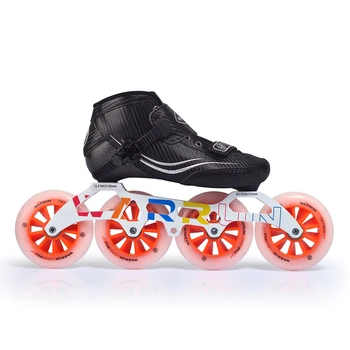 Original Varrun Speed Inline Roller Pačiūžos Anglies pluošto viršutiniai batai Profesionalūs maratono lenktynių čiuožimo patatai suaugusiems vaikams