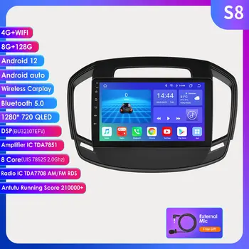 OSSURET 2din Android automobilinis radijas, skirtas Buick Regal Auto Multimidia for Opel Insignia 2014 - 2017 GPS navigacija Carplay vaizdo grotuvas