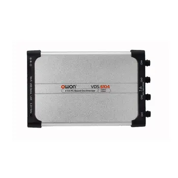 OWON VDS6074/VDS6104 Skaitmeninis osciloskopas 4 kanalai 70MHz/100Mhz 8Bitai Nešiojami nešiojami USB osciloskopai 10M Redcord ilgis