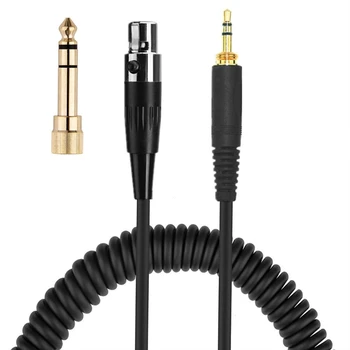 Pakaitinis ausinių spyruoklinis kabelis, skirtas AKG Q701, K702, K267, K712, K141, K171, K181, K240 K271MKII K271 ausinių atnaujinimo garso kabeliui