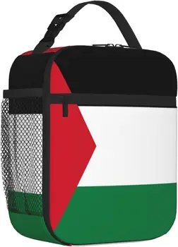 Palestinos vėliava Daugkartinio naudojimo terminis pietų krepšys Vyrai Moterys Vandeniui atspari nešiojama izoliuota pietų dėžutė darbo iškylų paplūdimiui