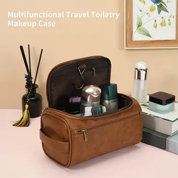 Paprasto stiliaus tualeto reikmenų krepšys Kelių kišenių stiprios apkrovos makiažo krepšio organizatorius
Kelioninis skalbimo krepšys Kosmetikos maišelių organizatorius