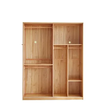 Pilna medžio masyvo spinta stumdomos durys miegamasis namai ąžuolas modernus minimalistinis drabužių spintos derinys stumdomos durys