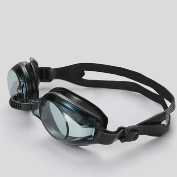 Plaukimo akiniai nuo rūko anti-ultravioletinių spindulių didelės raiškos plokščias veidrodis suaugę berniukai ir mergaitės silikoniniai plaukimo nardymo akiniai