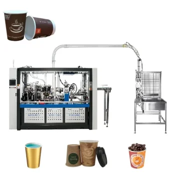 Popierinių puodelių gaminimo mašina visiškai automatinė didelės spartos Kraft Bowls mašina