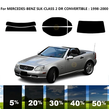 Precut nanokeramikos automobilis UV langų atspalvio rinkinys Automobilinė langų plėvelė skirta MERCEDES-BENZ SLK-CLASS 2 DR KABRIOLETUI 1998-2000