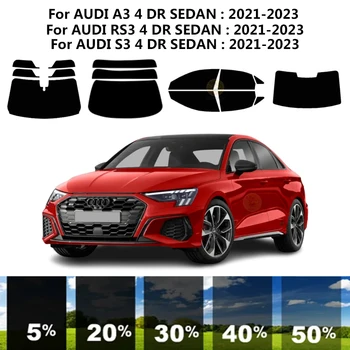Precut nanokeramikos automobilis UV langų atspalvio rinkinys Automobilinė langų plėvelė AUDI S3 4 DR SEDAN 2021-2023