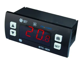 Prekybos centro spintelės užsakymo spintelė tortų spintelė termostatas STC-600 Šaldymo atitirpinimo ventiliatorius Oro kondicionierius 30A relė
