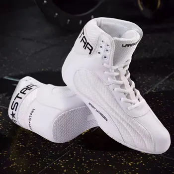 Profesionalūs bokso batai vyrams Kvėpuojantys imtynių bateliai Unisex Lengvo svorio bokso batai Porų prekės ženklas Gimnastikos batai Vyrai Moterys
