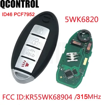 QCONTROL 3 1/4 Mygtukai 315MHz su ID46 lustu Beraktis įėjimas Išmanusis nuotolinio rakto fobas Nissan Teana 2009,2010.2011,2012