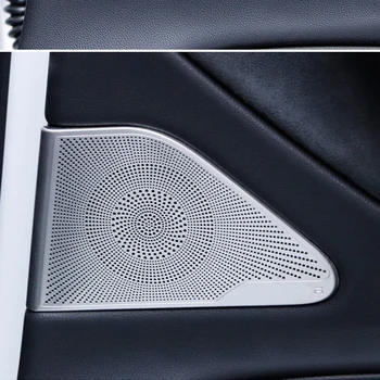r skirtas Tesla Model 3 2019-2021 Automobilio durų stulpas Garsiakalbio dangtelis Metalinė emblema Ženklelis Sticke Automobilio garso skydelio apsauga Stiliaus lipdukai