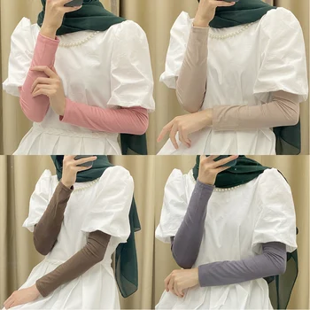 Rankos užvalkalas Musulmonų hidžabo rankovė Abaya moterims modalinis audinys Abaya rankovės Ramadano rankų šildytuvai Hidžabo rankovės