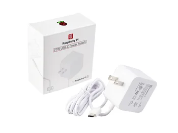 Raspberry Pi Oficialus 27 W C tipo USB maitinimo šaltinis Raspberry Pi 5, spalvų ir kištuko parinktys, AC 100 ~ 240V
