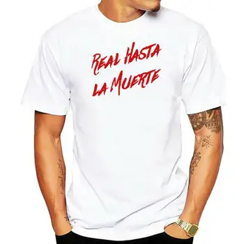 Real Hasta La Muerte marškinėliai Anuel AA albumas Marškinėliai suaugusiems Fan Concert dydis S-2XL 100% medvilnė vyriški marškinėliai Moteriški Tops trikotažas