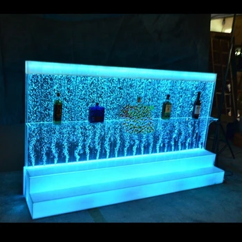 restorano baro baldai led žėrinčio vandens burbulo siena vyno baro vitrinos naktinio klubo baldai