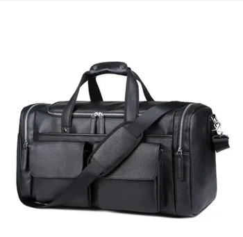 Retro vyriškas bagažo krepšys PU odiniai kelioniniai krepšiai Didelės talpos pečių pasiuntinio krepšys Atsitiktinis verslo nešiojamas kompiuteris Duffel Rankinės kelionės