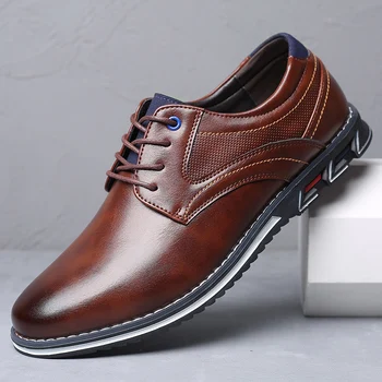 Retro vyriški batai Verslo prekės ženklas Odiniai batai Madingi laisvalaikio batai vyrams Juoda Ruda Kvėpuojantys loaferiai Comfort Vyriški batai 2023