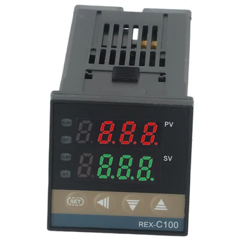 REXC100 AN temperatūros reguliatoriaus rinkinys SSR 40DA K termoelementas Zondas Proporcinės juostos Integralinis laikas Išvestinis laikas
