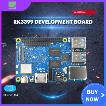 RK3399 Kūrimo plokštė NanoPi M4V2 Dviejų juostų WiFi dviguba kamera 4G atmintis 4K atkūrimas Android 8