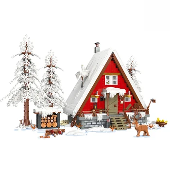 SANDĖLYJE Naujas MOC kūrybiškumas Kalėdų Senelio namų statybiniai blokai Plytos Modelio konstravimo rinkinys berniukams Vaikai Žaislai Kalėdų dovana