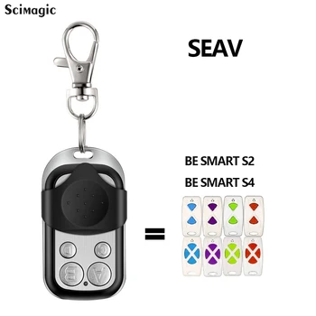 SEAV 433.92MHz fiksuoto kodo durų komandų nuotolinio valdymo pultas, skirtas SEAV BE SMART S4 S2 garažo atidarymo raktų pakabukas