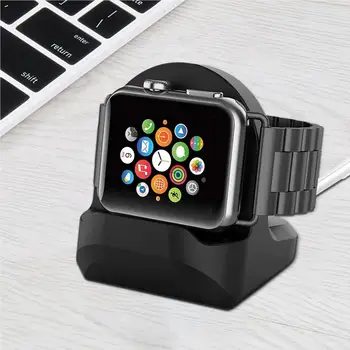 Silicio dioksido pagrindas Apple Watch laikikliui Laisvų rankų laisvų rankų laidas Skylėtas įkrovimo palaikymo laikiklis, skirtas 