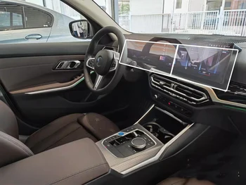 skirta BMW XM/ X6 M M60i / X5 M/ M3 CS 2023 2024 CAR GPS navigacija ir prietaisų skydelis lcd PET jutiklinio ekrano apsauginė plėvelė