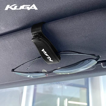 skirta Ford Kuga MK1 MK2 MK3 1 2 3 Automobilio skydelio nuo saulės akinių dėžutė Automobilių automatinis skydelis nuo saulės akiniai nuo saulės Clip kortelės bilietų laikiklis Dėklų priedai